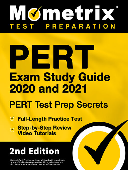 Title details for PERT Exam Study Guide 2020 and 2021 - PERT Test Prep Secrets, Full-Length Practice Test, Step-by-Step Review Video Tutorials by Mometrix - Available